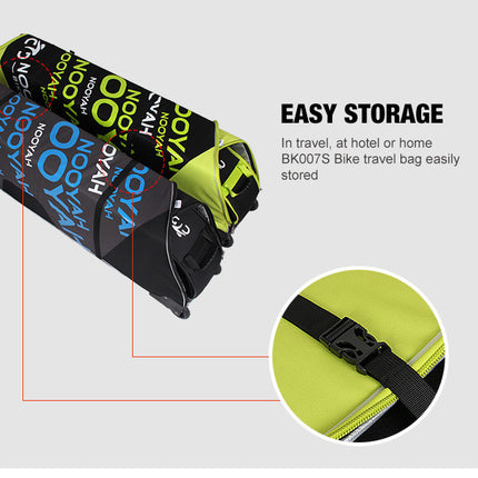 NOOYAH Bike GREY Travel Case Bike Bag Shell EVA Tough material MTB Mountain Bike Road Bike TT 700c Gravel Bike Ebike 29er etc - BK007S.
