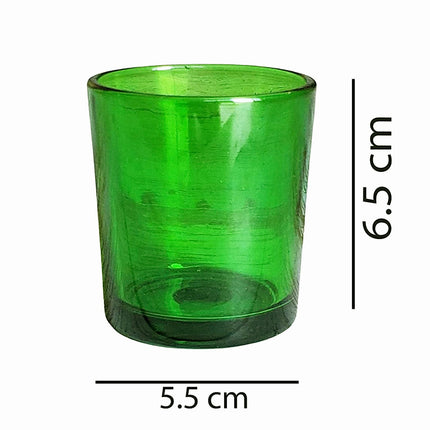 10 Pack Green Glass Votive Candle Holders Table Centreoieces  Xmas Wedding Anniversary Event Recption Party Function or Home Decor.