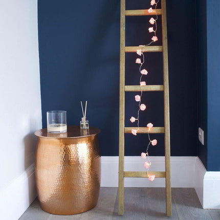 20 Pink Rose 3D Fairy Lights 3M String, Battery (AA) Indoor & Outdoor Decorations Wedding Valentines Romantic Room Table Lighting.