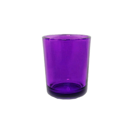 40 Pack Purple Glass Votive Tealight Candle Holders House Party Centerpiece Xmas Wedding Decor Glass Candlestick Party Decorations Bridal Valentines Event.