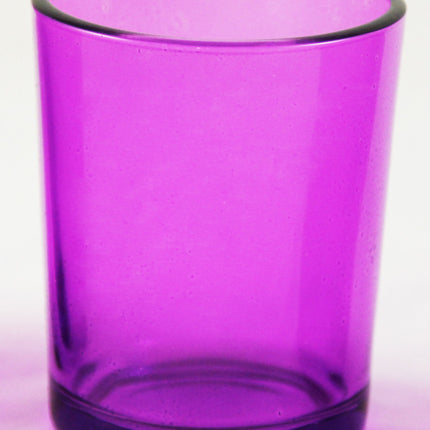 40 Pack Purple Glass Votive Tealight Candle Holders House Party Centerpiece Xmas Wedding Decor Glass Candlestick Party Decorations Bridal Valentines Event.