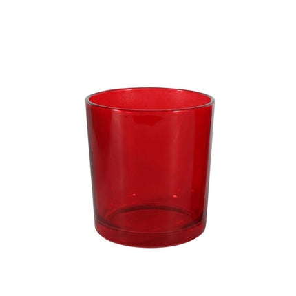 10 Pack Red Glass Votive Tealight Candle Holders House Party Centerpiece Xmas Wedding Decor Glass Candlestick Party Decorations Bridal Valentines Event.