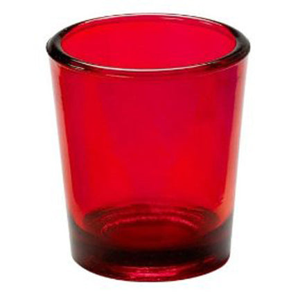 10 Pack Red Glass Votive Tealight Candle Holders House Party Centerpiece Xmas Wedding Decor Glass Candlestick Party Decorations Bridal Valentines Event.