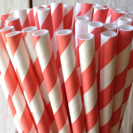 1000 Bulk Wholesale Pack Red White Drinking Straws Biodegradable Eco Paper Birthday Party Event Bistro Bar Cafe Take Away.