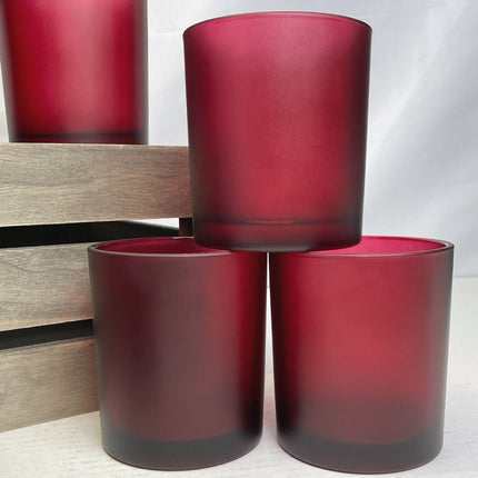 40 Pack Red Frosted Glass Votive Tealight Candle Holders Valentines Day Xmas Wedding Decor Glass Candlestick Party Decorations Bridal Baby Shower Event.