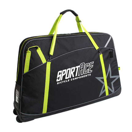 NOOYAH - SPORTACE Bike Plane Travel Soft Shell Case Bag Mountain BMX Tourer Road Bike - BK0088 125cm x 80cm - Black.