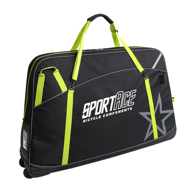 NOOYAH - SPORTACE Bike Plane Travel Soft Shell Case Bag Mountain BMX Tourer Road Bike - BK0088 125cm x 80cm - Black.