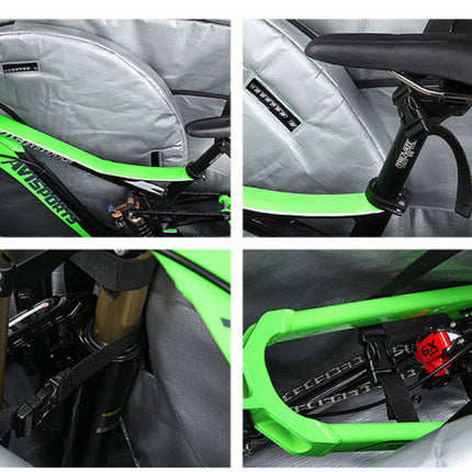 NOOYAH - SPORTACE Bike Plane Travel Soft Shell Case Bag Mountain BMX Tourer Road Bike - BK0088 125cm x 80cm - Black.