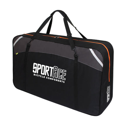 SPORTACE Bike Plane Bag Portable Soft Shell Travel Case Mountain Hybrid BMX Road Bike - 120CM X 75CM BK11- Black.
