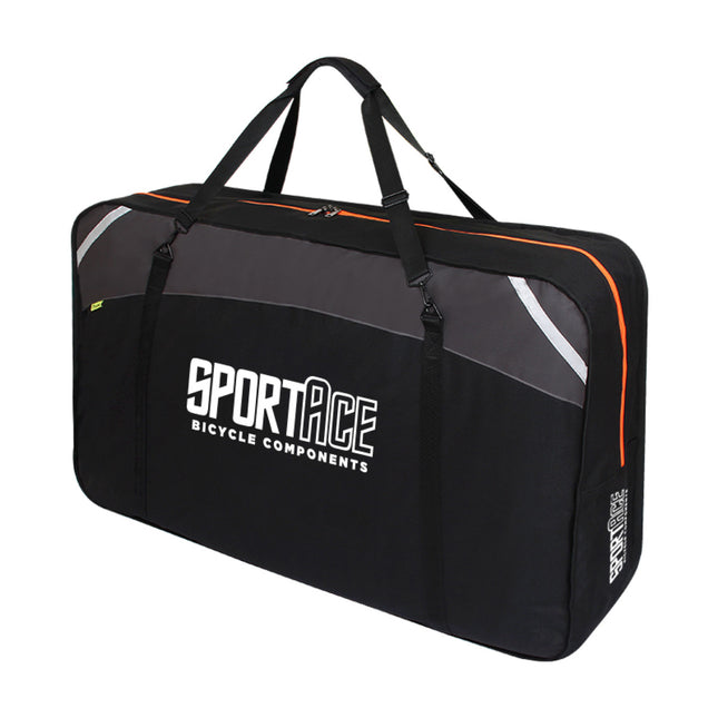 SPORTACE Bike Plane Bag Portable Soft Shell Travel Case Mountain Hybrid BMX Road Bike - 120CM X 75CM BK11- Black.