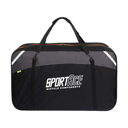 SPORTACE Bike Plane Bag Portable Soft Shell Travel Case Mountain Hybrid BMX Road Bike - 120CM X 75CM BK11- Black.