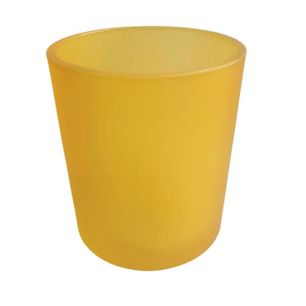 40 Bulk Yellow Frosted Glass Votive Candle Holders Table Centreoieces  Xmas Wedding Anniversary Event Recption Party Function or Home Decor.