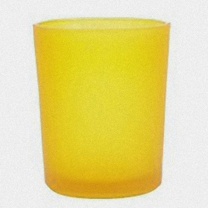 40 Bulk Yellow Frosted Glass Votive Candle Holders Table Centreoieces  Xmas Wedding Anniversary Event Recption Party Function or Home Decor.