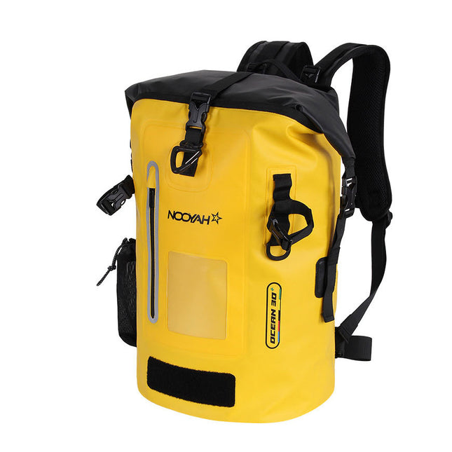NOOYAH IPX8 Waterproof Bike Cycle Outdoor Sports Backpack Double-Layer Waterproof Bag  YELLOW.