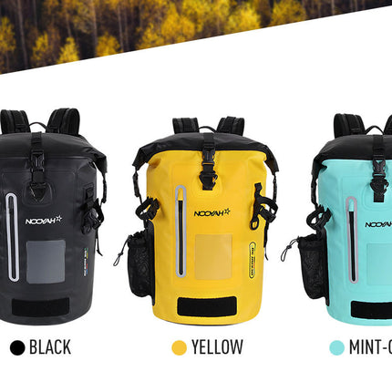 NOOYAH IPX8 Waterproof Bike Cycle Outdoor Sports Backpack Double-Layer Waterproof Bag  YELLOW.
