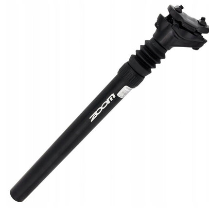 ZOOM Suspension Mountain MTB Road Bike Bicycle Seatpost Seat Shock Absorber Post Black Light Weight Aluminium - 27.2mm.