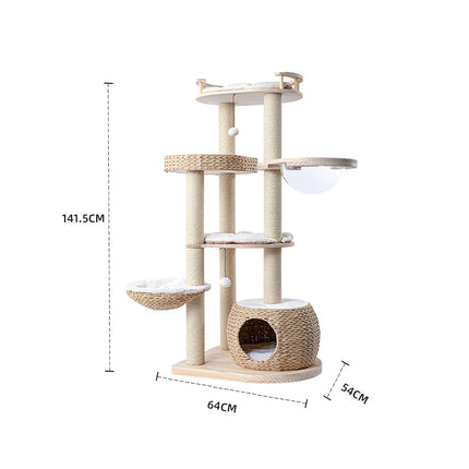 HONEYPOTCAT Cosy Woven Cat Perch - 141.5cm.