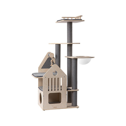HONEYPOTCAT Grand Cat Mansion With Space Capsule - 148cm.