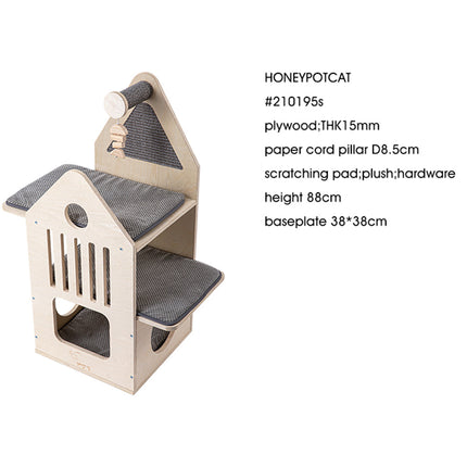 HONEYPOTCAT Cosy Cat Villa - 87.5cm.