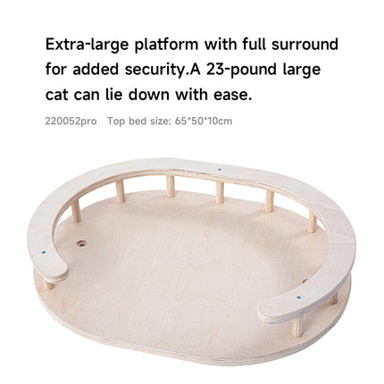 HONEYPOTCAT Majestic Reinforced Multi-Level Cat Tree With Hammock - 168cm.