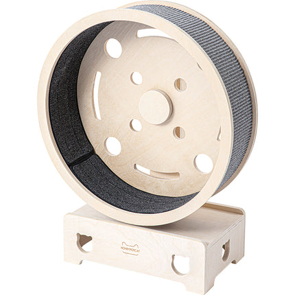 HONEYPOTCAT Fit & Fun Active Runner Wood Cat Wheel - Compact 79.5cm.