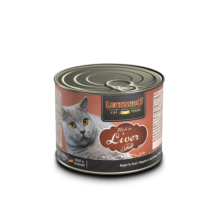 LEONARDO Quality Selection Rich in Liver Wet Cat Food 200gx6.