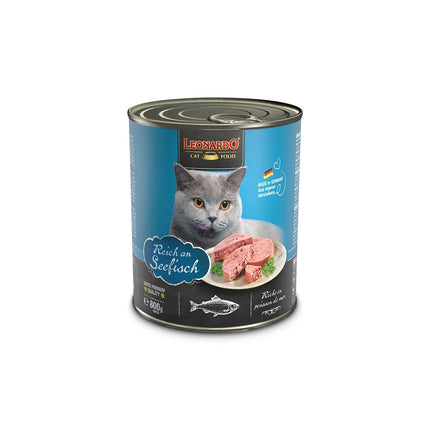 LEONARDO Quality Selection Rich in Oceanfish Wet Cat Food 800gx6.