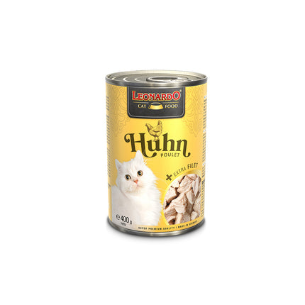 LEONARDO Chicken + Extra Fillet Wet Cat Food 400gx6.