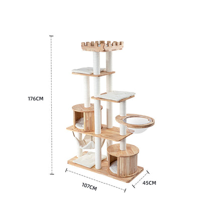 HONEYPOTCAT MZ Grand Elegance Cat Catsle With Space Capsule - PRO 176cm.