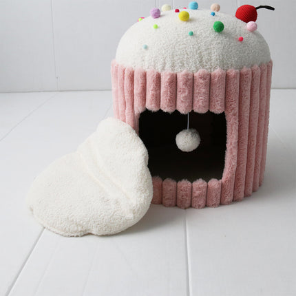 CATIO Pink Cupcake Cat House.