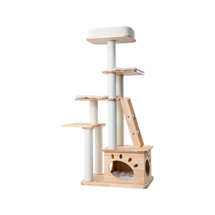 HONEYPOTCAT Elegant Wood Retreat - 146cm.