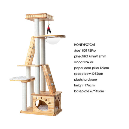 HONEYPOTCAT Majestic Wood Retreat - 176cm.