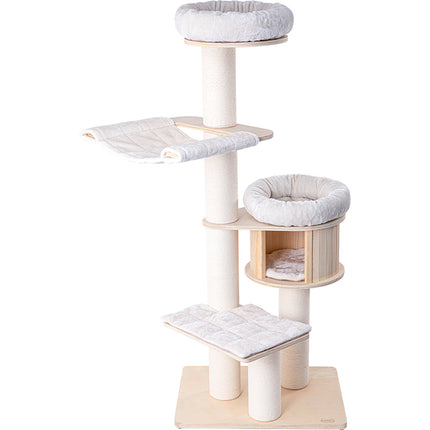 HONEYPOTCAT Signature Solid Wood Cat Tower - 175.5cm.