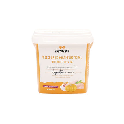 OKEY DOGGY Freeze Dried Digestion Care Multifunctional Yoghurt Pet Treats 50g.