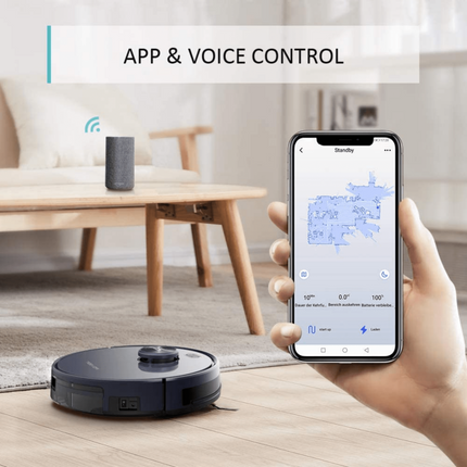 Tesvor S6+ Robot Vacuum Cleaner Mop 2700Pa With Laser Navigation.