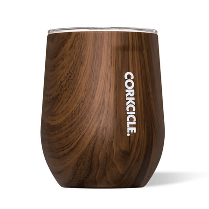 Corkcicle Stemless - 355ml Walnut Wood.