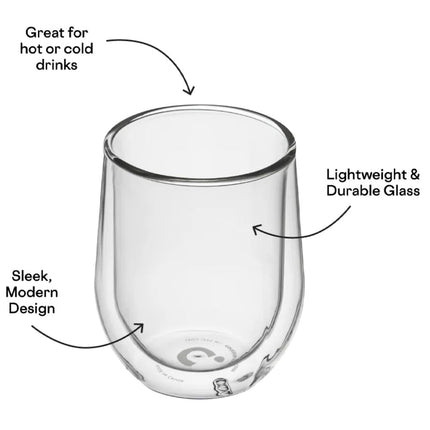 Corkcicle Glass Stemless - Double Pack - Clear.
