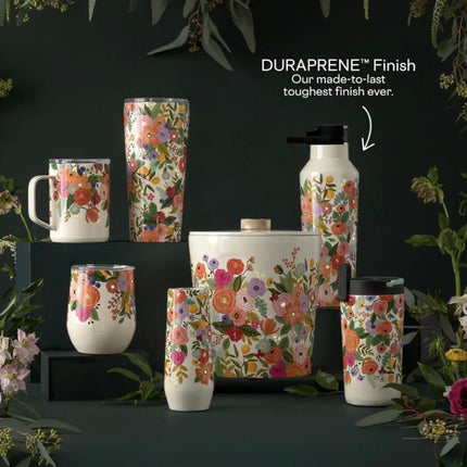 Corkcicle Sport Canteen - 600ml Rifle Paper - Garden Party Cream.