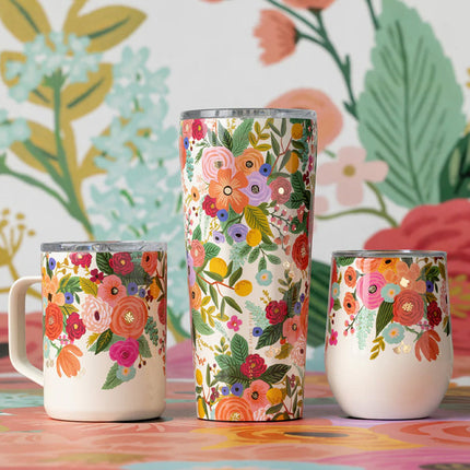Corkcicle Tumbler - 750ml Rifle Paper - Garden Party Cream.