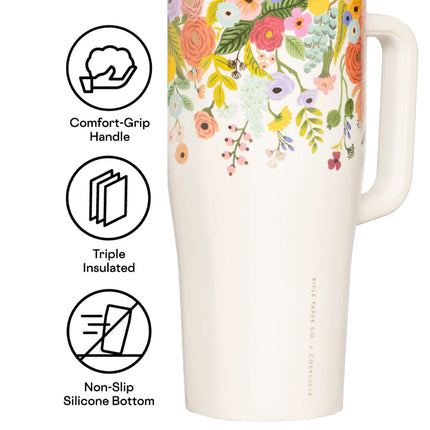 Corkcicle Cruiser - 1.2ltr Rifle Paper - Garden Party Cream.