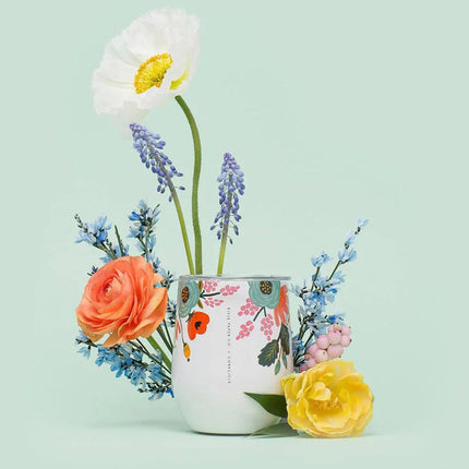 Corkcicle Stemless - 340ml Rifle Paper - Garden Party Cream.