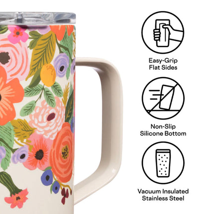 Corkcicle Mug - 500ml Rifle Paper - Garden Party Cream.