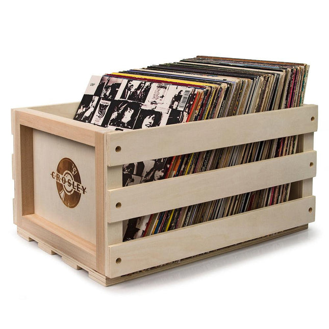 Crosley Cruiser Bluetooth Portable Turntable - Silver + Bundled Crosley Record Storage Crate.