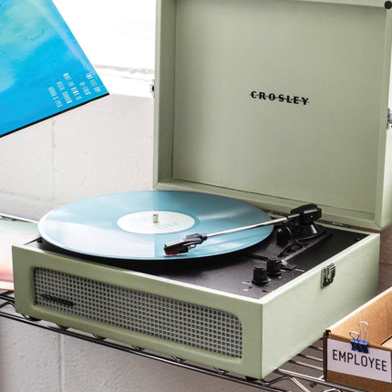 Crosley Voyager Sage - Bluetooth Portable Turntable.