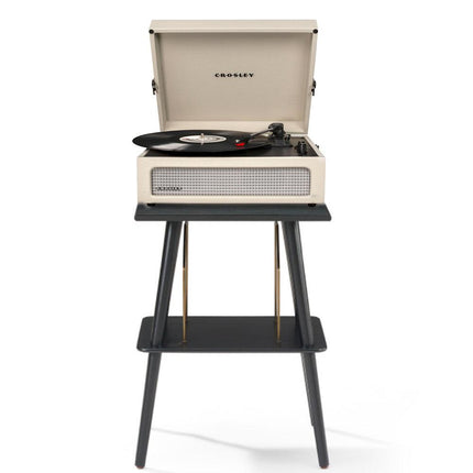Crosley Voyager Bluetooth Portable Turntable + Crosley Turntable Stand Bundle - Dune.