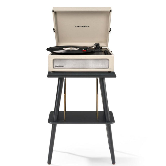 Crosley Voyager Bluetooth Portable Turntable + Crosley Turntable Stand Bundle - Dune.
