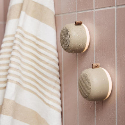 Kreafunk Alight Bluetooth Speaker - Ivory Sand.