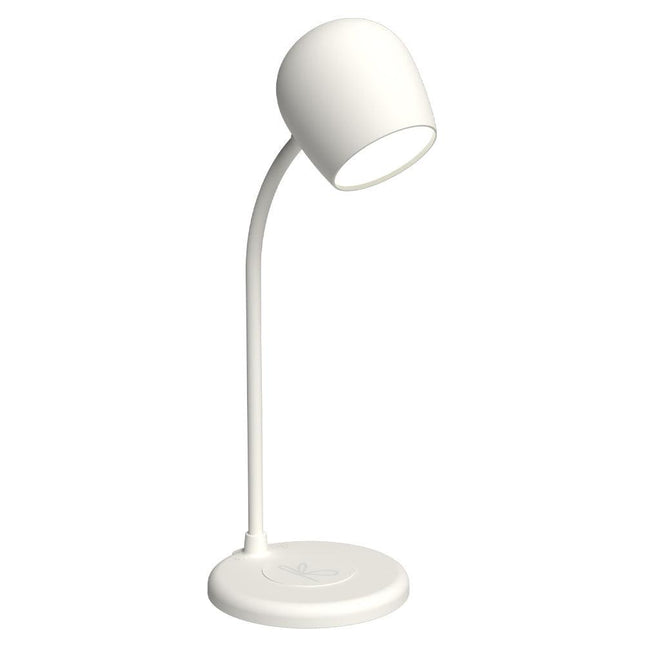 Kreafunk Ellie Lamp W/ Qi Charger And Bluetooth Speaker - White.