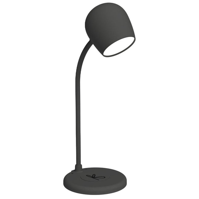 Kreafunk Ellie Lamp W/ Qi Charger And Bluetooth Speaker - Black.