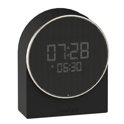 Kreafunk Ivy Alarm Clock W/ Bluetooth Speaker - Black.